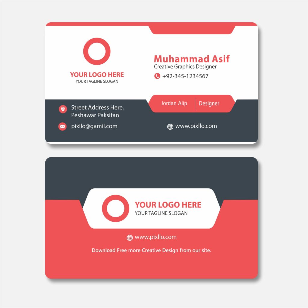 Download Free Official Business Card CDR Template Design with source files CorelDraw & Illustrator files (.cdr/.ai/.cmx/.eps) from pixllo.com