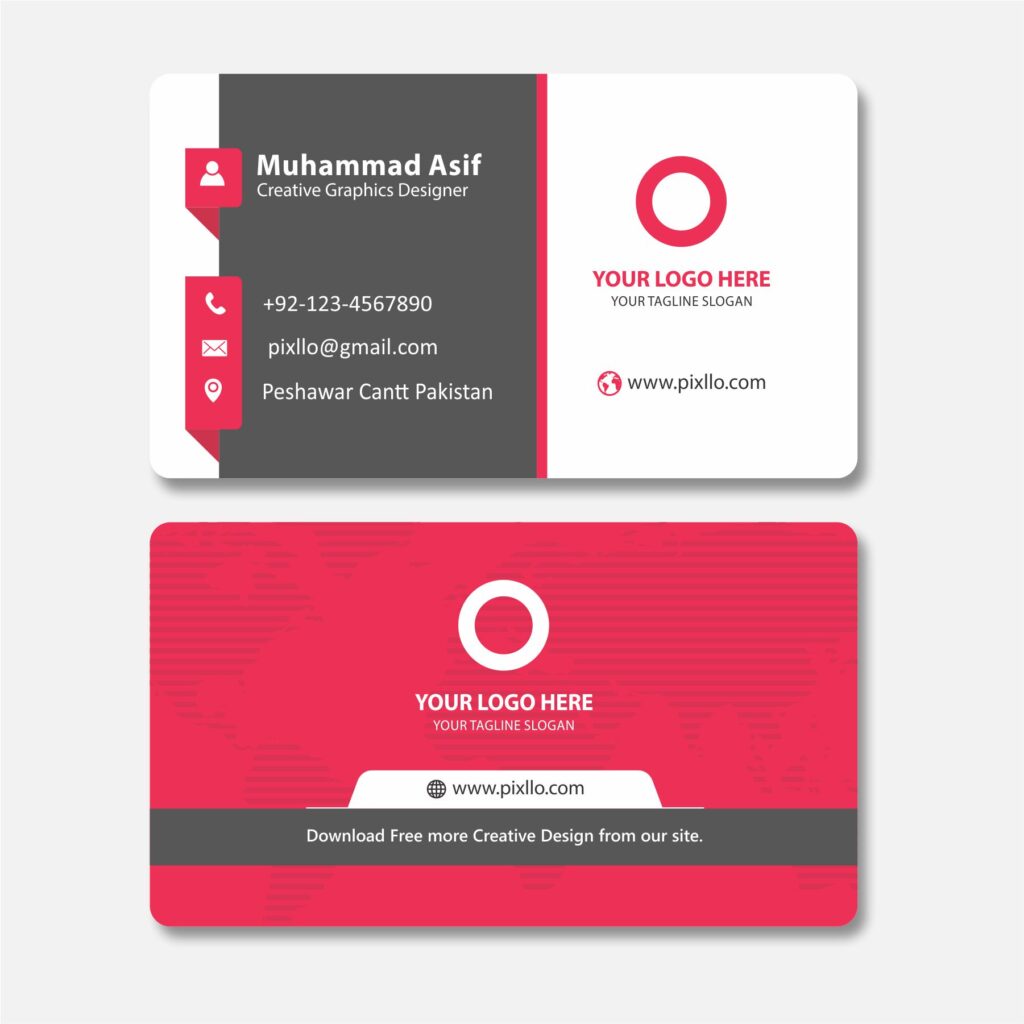 Download Free Stylish Business Card CDR Template Design with source files CorelDraw & Illustrator files (.cdr/.ai/.cmx/.eps) from pixllo.com