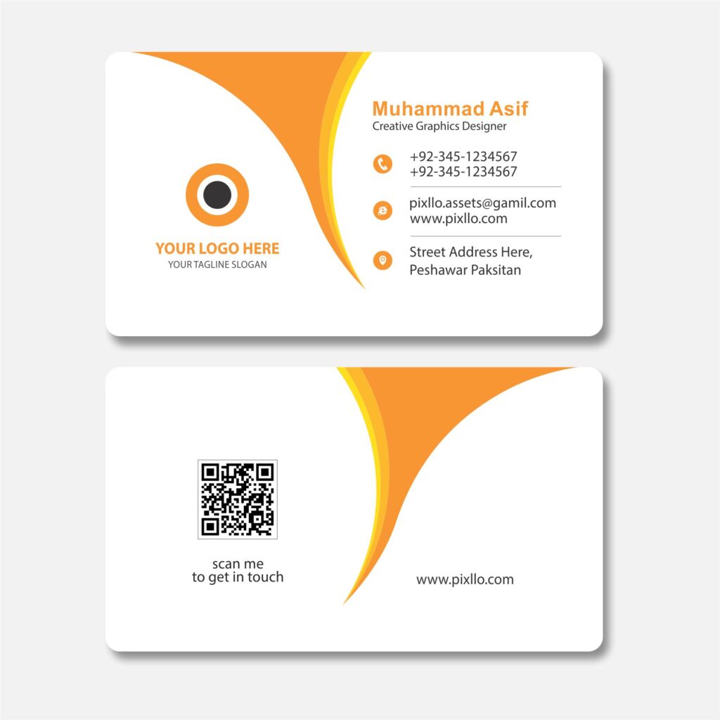 Download the Minimal Business Card Template with source files CorelDraw & Illustrator files (.cdr/.ai/.cmx/.eps) from pixllo.com