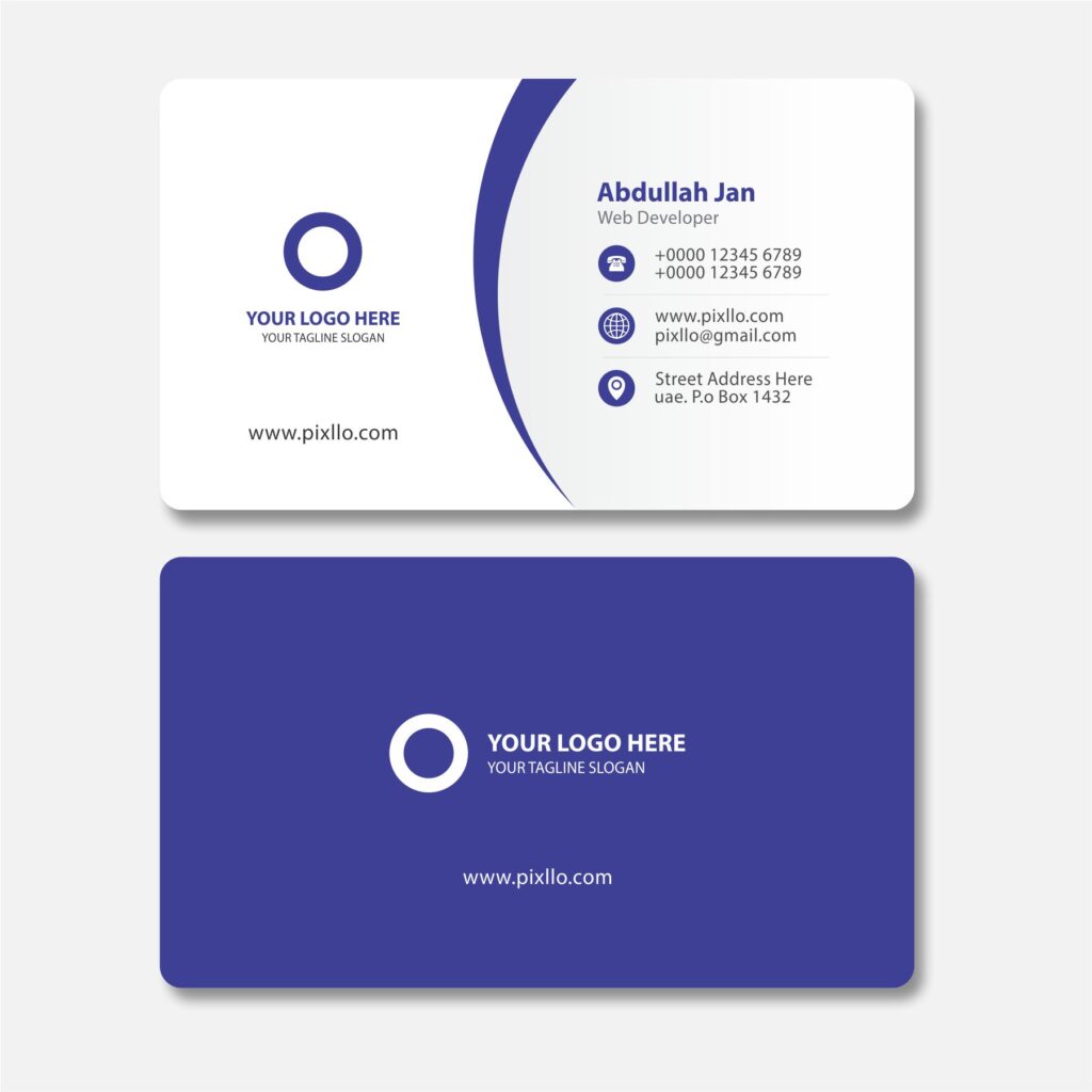 Download Free Clean Business Card CDR Template Design with source files CorelDraw & Illustrator files (.cdr/.ai/.cmx/.eps) from pixllo.com