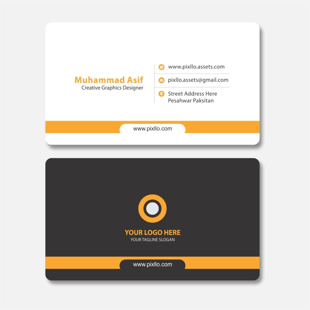 Download the Clean and Simple Business Card Template with source files CorelDraw & Illustrator files (.cdr/.ai/.cmx/.eps) from pixllo.com
