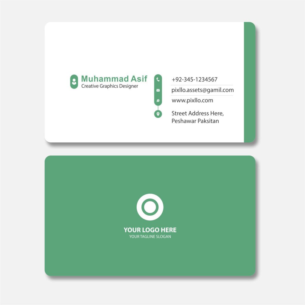 Download the Minimal Creative Business Card Template with source files CorelDraw & Illustrator files (.cdr/.ai/.cmx/.eps) from pixllo.com