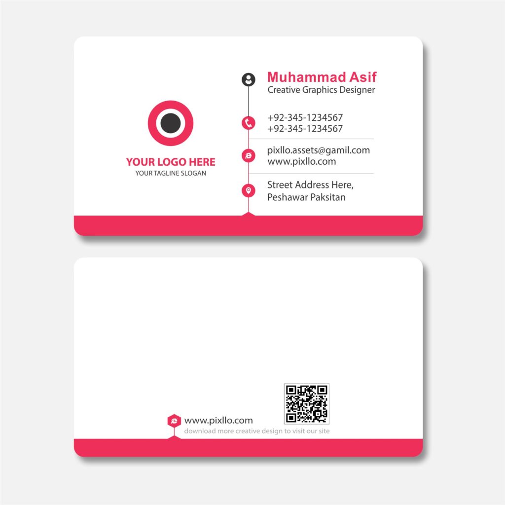 Download the Modern Elegant Business Card Template with source files CorelDraw & Illustrator files (.cdr/.ai/.cmx/.eps) from pixllo.com