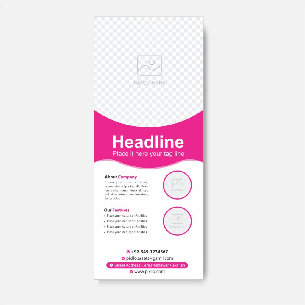 Download the New Standee Banner Template with source files CorelDraw & Illustrator files (.cdr/.ai/.cmx/.eps) from pixllo.com