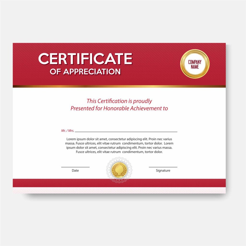Download Free Certificate of Appreciation Template with source files CorelDraw & Illustrator files (.cdr/.ai/.cmx/.eps) from pixllo.com