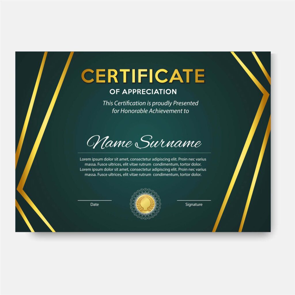 Download Free Corporate Certificate Template with source files CorelDraw & Illustrator files (.cdr/.ai/.cmx/.eps) from pixllo.com