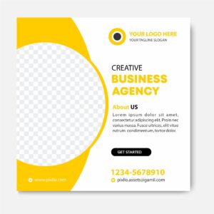 Download the Creative Marketing Social Media Post Template with source files CorelDraw & Illustrator files (.cdr/.ai/.cmx/.eps) from pixllo.com