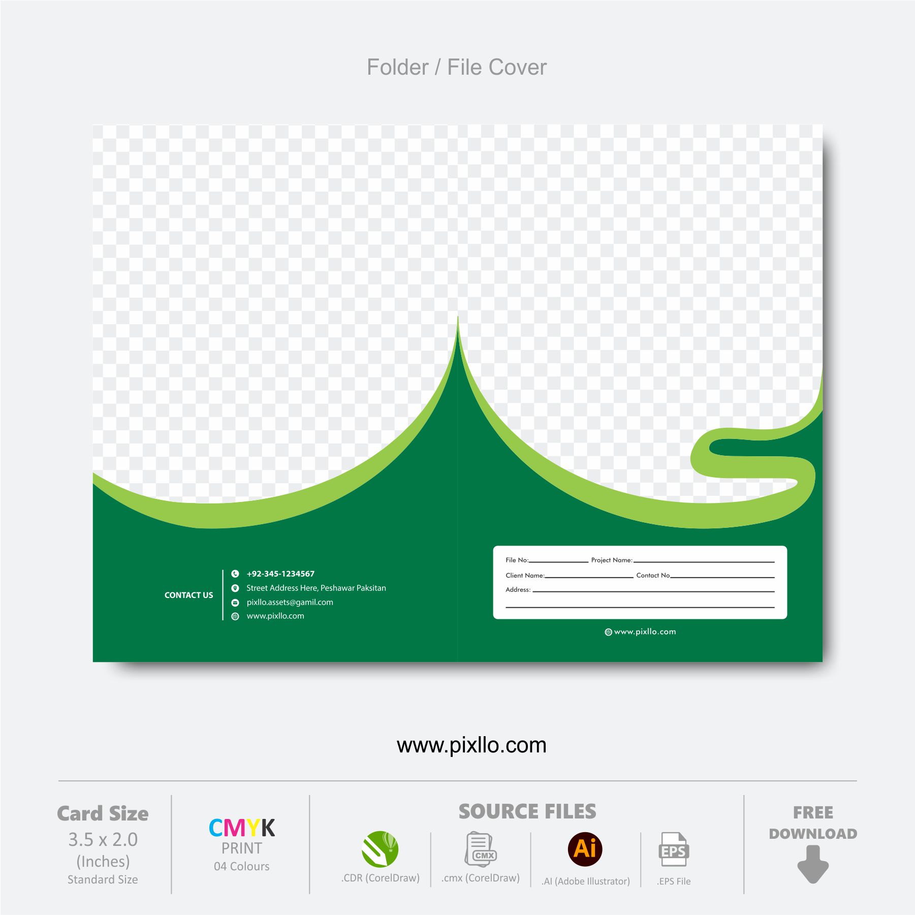 File Cover Design Template Free Download CorelDraw File