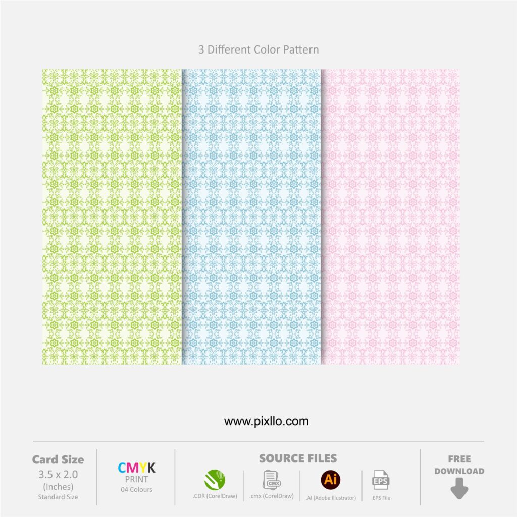 Download Free Floral Pattern Template with source files CorelDraw & Illustrator files (.cdr/.ai/.cmx/.eps) from pixllo.com