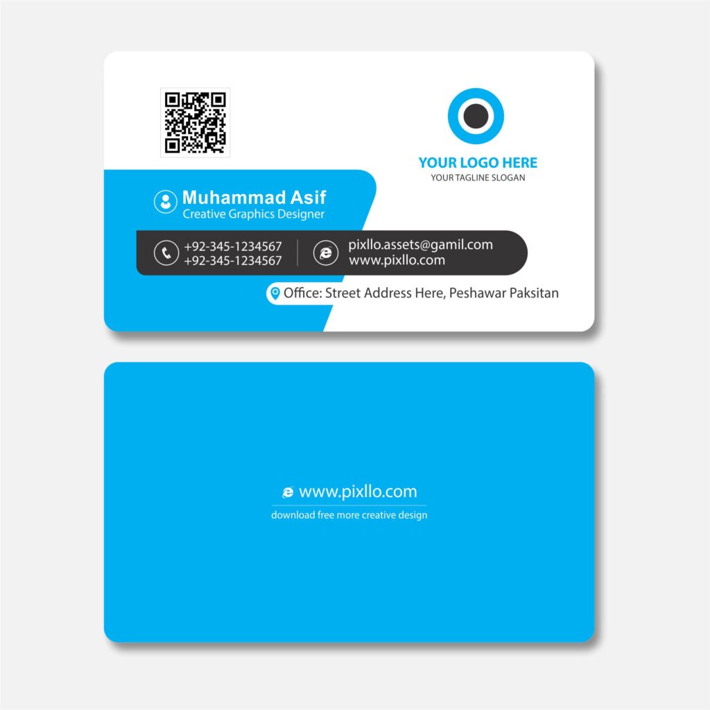 Download the Simple Minimal Business Card Template with source files CorelDraw & Illustrator files (.cdr/.ai/.cmx/.eps) from pixllo.com