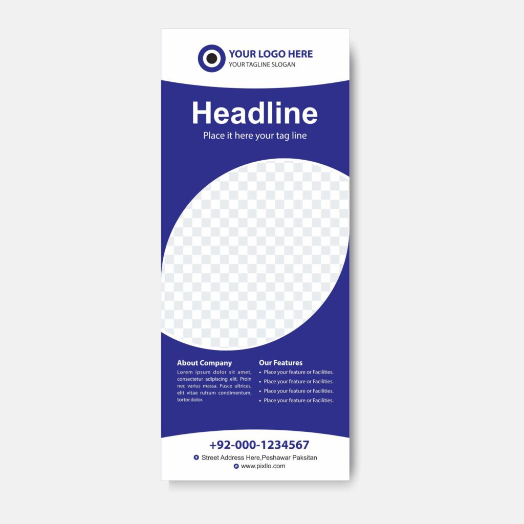 Download the Rollup and Standee Banner Template with source files CorelDraw & Illustrator files (.cdr/.ai/.cmx/.eps) from pixllo.com