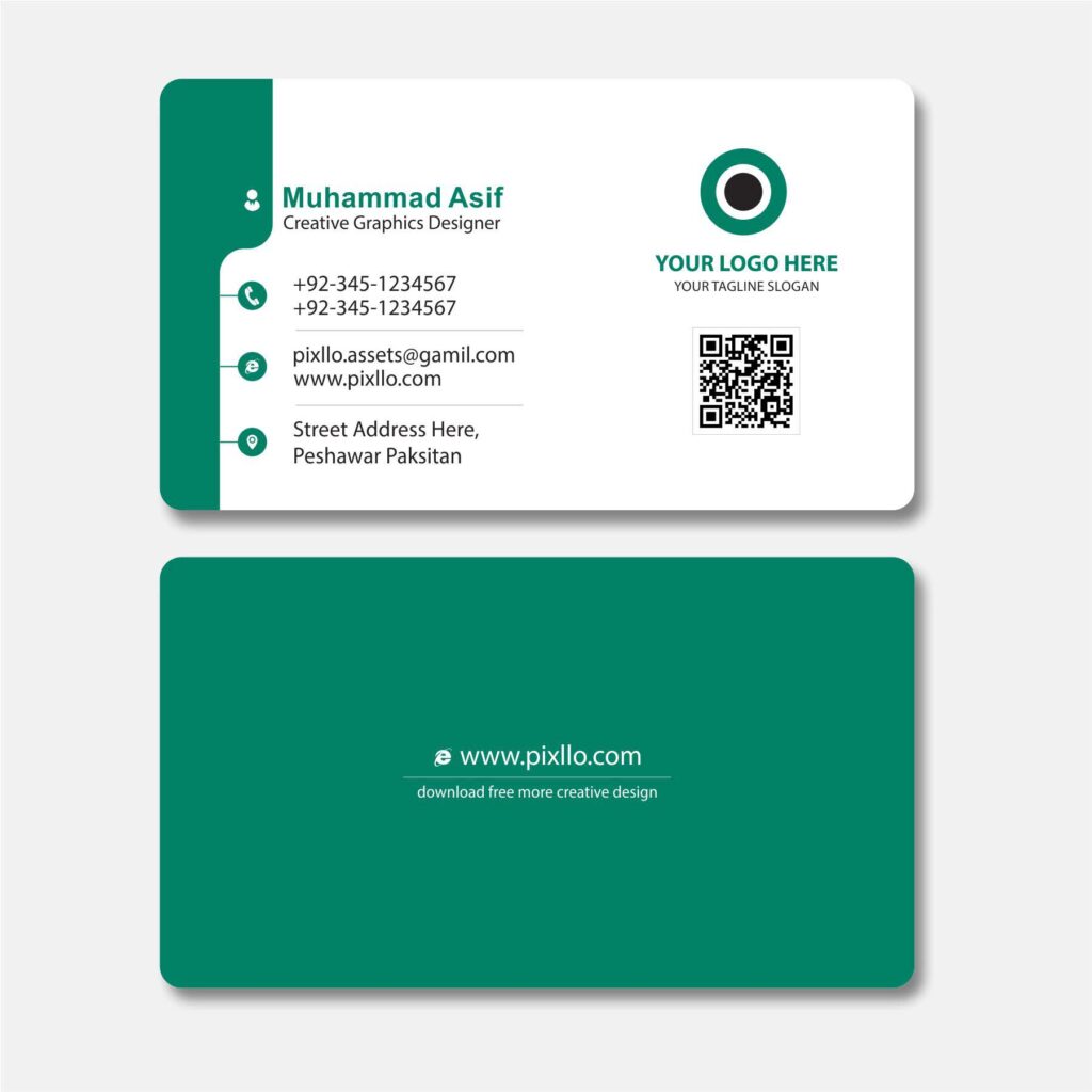 Download the Simple Corporate Business Card Template with source files CorelDraw & Illustrator files (.cdr/.ai/.cmx/.eps) from pixllo.com