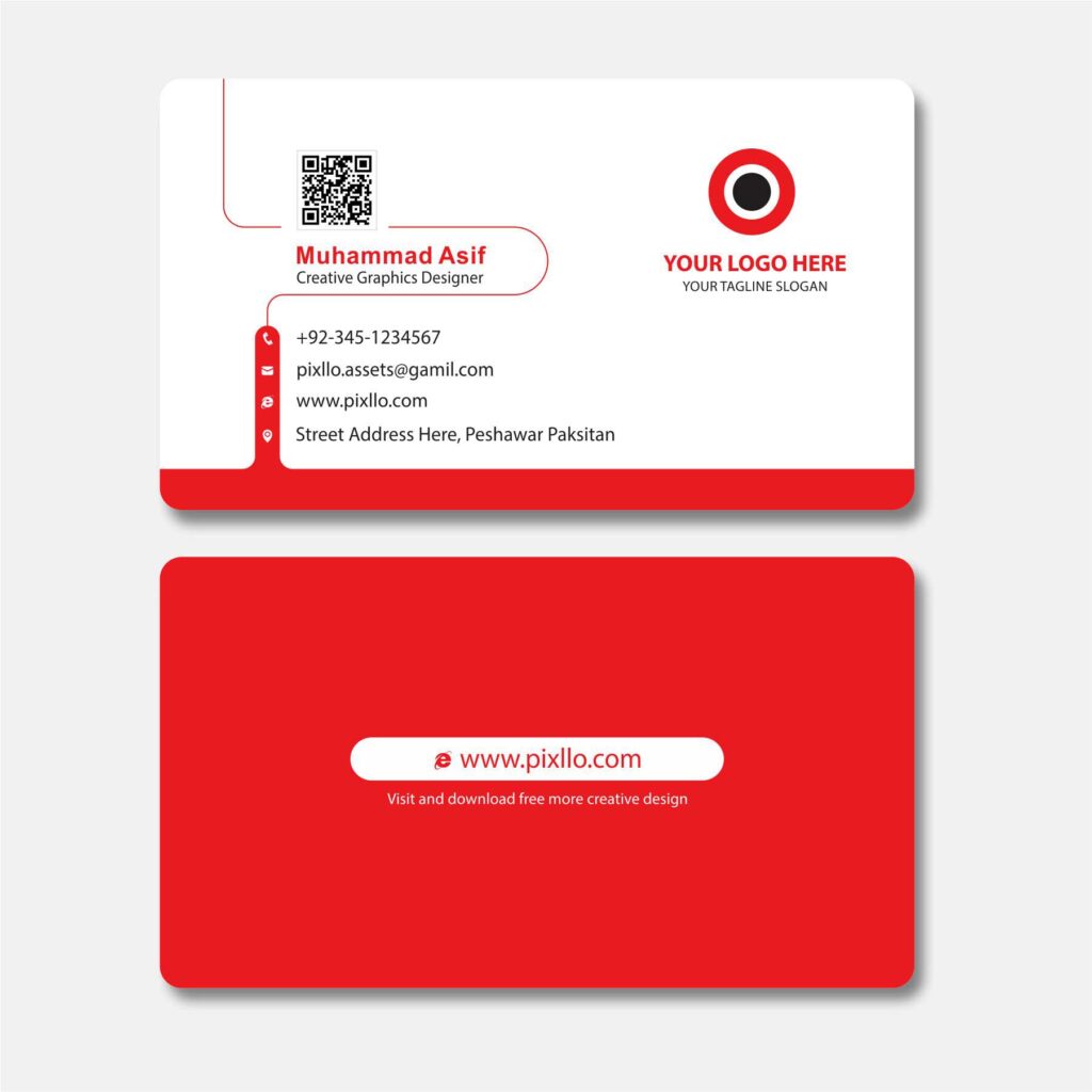 Download the Simple Elegant Business Card Template with source files CorelDraw & Illustrator files (.cdr/.ai/.cmx/.eps) from pixllo.com