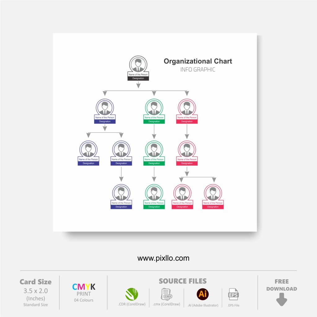 Organizational Chart .cdr / .ai Template Free Download (%%sitename%%)